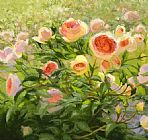 Shirley Novak Abraham Darby painting